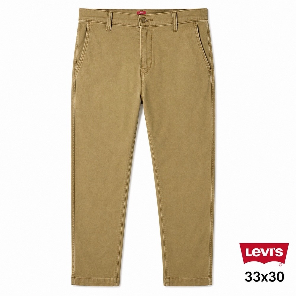 Levi's XX Chino Pants Men 33x30 Khaki Standard Taper Casual Stretch Flat Front